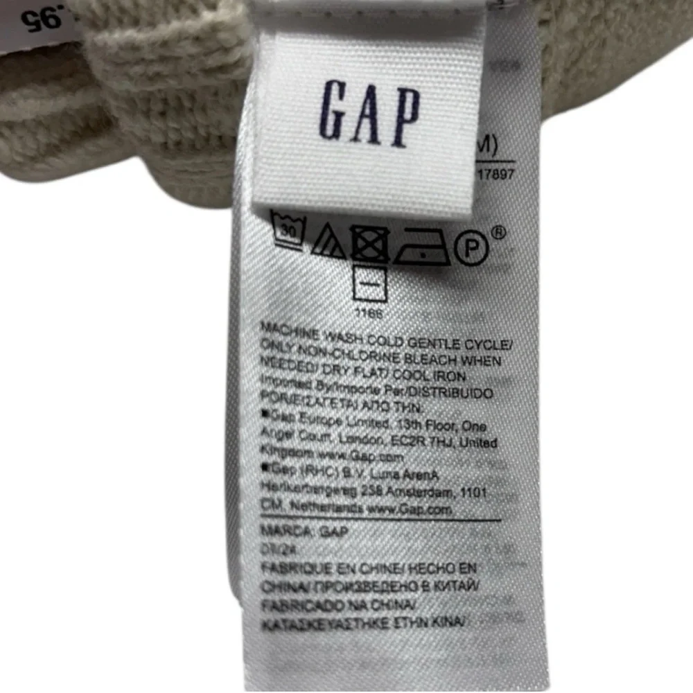Gap Ivory Cashsoft Cotton Blend Knit Winter Gloves Women's Size L/XL New